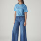Women's 728 Blue Wide Leg Fit High Rise Jeans - Side View