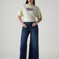 Women's 728 Dark Indigo Wide Leg Fit High Rise Jeans - Front View