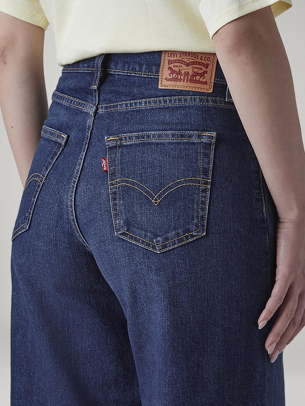 Women's 728 Dark Indigo Wide Leg Fit High Rise Jeans - 20 View