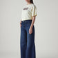 Women's 728 Dark Indigo Wide Leg Fit High Rise Jeans - Side View