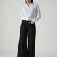Women's 728 Black Wide Leg Fit High Rise Jeans - Front View