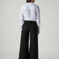 Women's 728 Black Wide Leg Fit High Rise Jeans - Back View