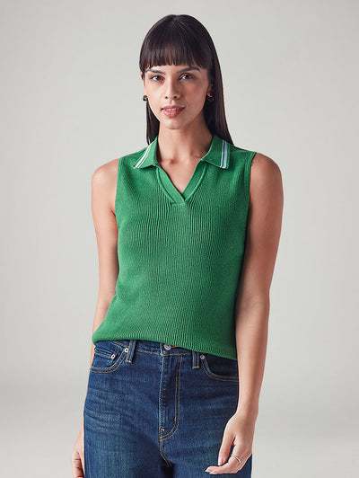 levi's Women's Textured Regular Fit Knitted Top-picture-10