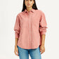 Women's Solid Pink Regular Fit Shirt - Styleshot View