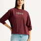 Women's Brand Logo Crew Neck Sweatshirt - Styleshot View