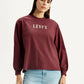 Women's Brand Logo Crew Neck Sweatshirt - Front View