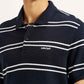 Men's Striped Slim Fit Polo T-shirt - Detail View