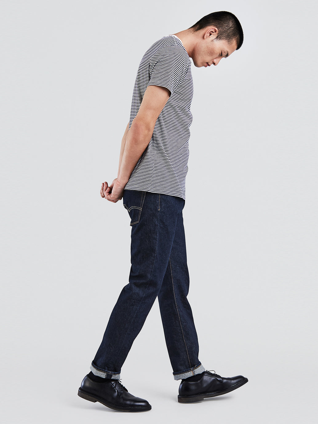 Men's 501 Blue Straight Fit Mid Rise Jeans - 745bf2e9-4e0b-4140-bcb4-10b0dcd7cb7c View