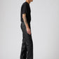 Men's 501 Black Straight Fit Mid Rise Jeans - Side View