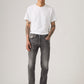 Men's 501 Grey Straight Fit Mid Rise Jeans - Front View
