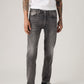 Men's 501 Grey Straight Fit Mid Rise Jeans - Front View