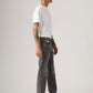 Men's 501 Grey Straight Fit Mid Rise Jeans - Side View