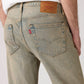 Men's Tinted 501 Grey Straight Fit Mid Rise Jeans - Detail View