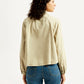 Women's Solid Spread Collar Denim Shirt - Back View