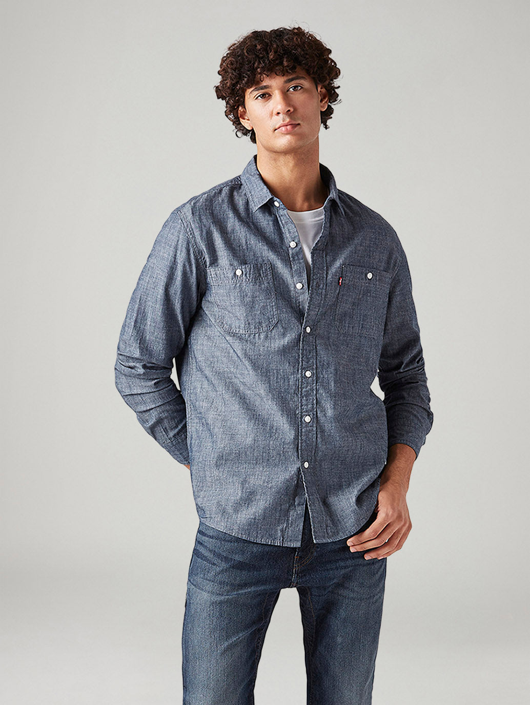 Men's Solid Slim Fit Shirt - Styleshot View