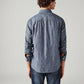 Men's Solid Slim Fit Shirt - Back View