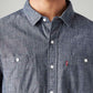 Men's Solid Slim Fit Shirt - Detail View