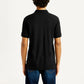 Men's Pure Cotton Slim Fit Polo T-shirt - Back View