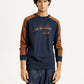 Men's Printed Round Neck Sweatshirt - Front View