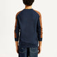 Men's Printed Round Neck Sweatshirt - Back View