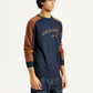 Men's Printed Round Neck Sweatshirt - Side View