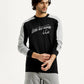 Men's Printed Round Neck Sweatshirt - Front View