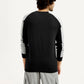 Men's Printed Round Neck Sweatshirt - Back View
