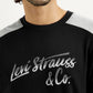 Men's Printed Round Neck Sweatshirt - Detail View