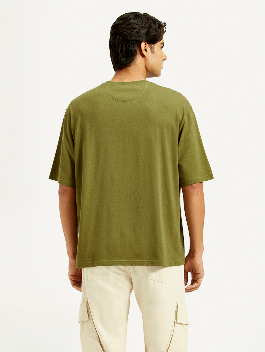 Men's Graphic Loose Fit T-Shirt - Back View