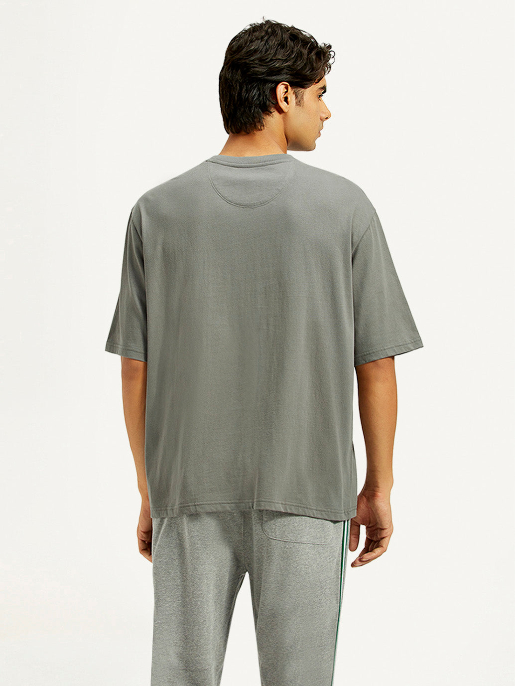Men's Graphic Loose Fit T-Shirt - Back View
