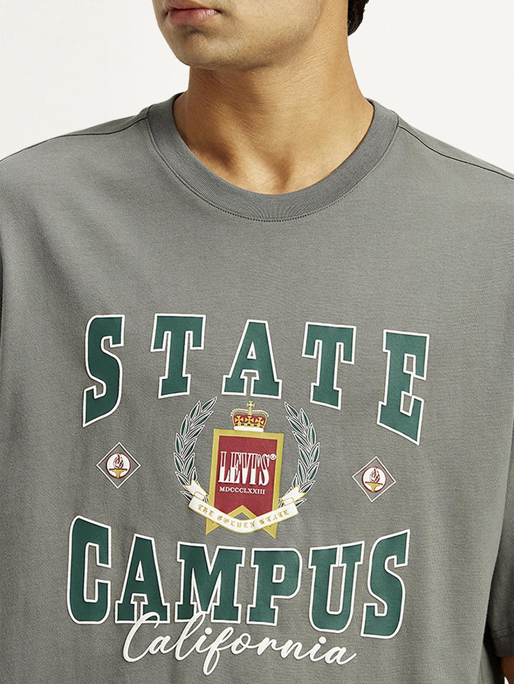 Men's Graphic Loose Fit T-Shirt - Detail View