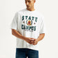 Men's Graphic Loose Fit T-Shirt - Front View