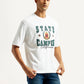 Men's Graphic Loose Fit T-Shirt - Side View