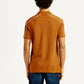 Men's Pure Cotton Slim Fit Polo T-shirt - Back View