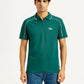 Men's Pure Cotton Slim Fit Polo T-shirt - Front View