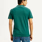 Men's Pure Cotton Slim Fit Polo T-shirt - Back View