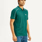 Men's Pure Cotton Slim Fit Polo T-shirt - Side View