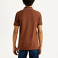 Men's Pure Cotton Slim Fit Polo T-Shirt - Back View