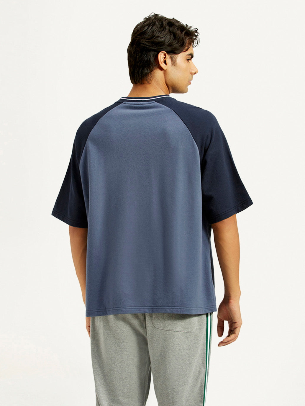 Men's Graphic Loose Fit T-Shirt - Back View