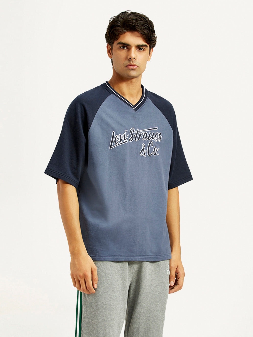 Men's Graphic Loose Fit T-Shirt - Side View