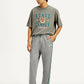 Men's Grey Relaxed Fit Track Pants - Styleshot View