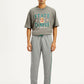Men's Grey Relaxed Fit Track Pants - Front View