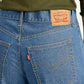 Women's Mid Indigo Baggy Fit High Rise Jeans - Detail View