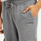 Men's Grey Relaxed Fit Cargo Trousers - Detail View