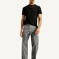 Men's Grey Baggy Fit Mid Rise Cargo Trousers - Elevated View