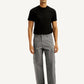 Men's Grey Baggy Fit Mid Rise Cargo Trousers - Front View