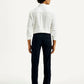 Men's Navy Blue Baggy Fit Mid Rise Chinos - Back View