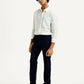 Men's Navy Blue Baggy Fit Mid Rise Chinos - Side View