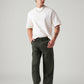Men's Olive Baggy Fit Mid Rise Cargos - Styleshot View