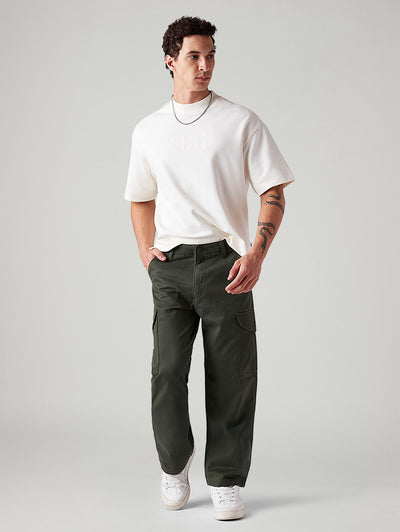 levi's Men's Olive Baggy Fit Mid Rise Cargos-picture-24